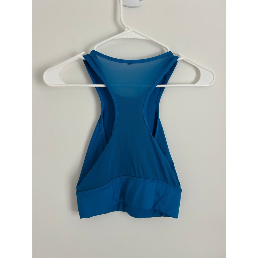 Gymshark Enhanced Cutout Blue Sports Bra - Size Small - Picture 4 of 6